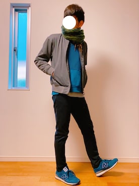 「MONKEY TIME（モンキータイム）のアイテム（ブルゾン）」を使った、yosukeさん（メンズ・174cm）の冬コーディネート
