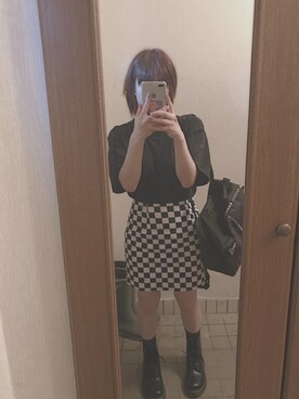 「オルチャンファッション」｜「アイテム（ブーツ）」を使った、優さん（レディース・149cm）の夏コーディネート