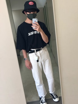 「LACOSTE」｜「アイテム（アナログ腕時計）」を使った、ろしこさん（メンズ・170cm）の夏コーディネート
