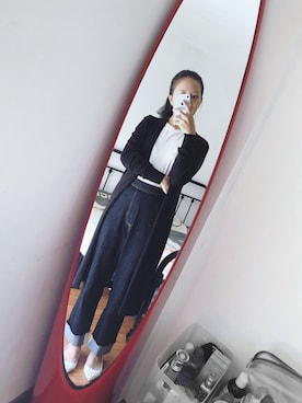 「H&M（エイチ・アンド・エム）のアイテム（アンサンブル）」を使った、凶猛的暖さん（レディース・158cm）の冬コーディネート