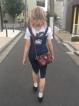 「RICHARDSON（リチャードソン）のアイテム（トップス）」を使った、RIO MATSUMOTO  /TENさん（レディース・160cm）の夏コーディネート