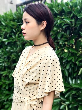「アイテム（シャツワンピース）」を使った、Ayumiさん（レディース・162cm・20代）の夏コーディネート