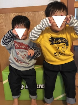 「Rodeo Crowns KIDS（ロデオクラウンズ　キッズ）のアイテム」を使った、なかちゃんさん（キッズ・100cm）の春コーディネート