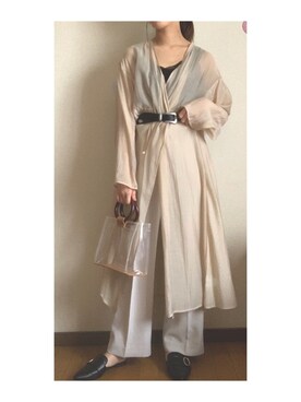 「CHARLES & KEITH（チャールズ & キース）のアイテム（スリッポン）」を使った、ろんたんさん（レディース・158cm）の春コーディネート