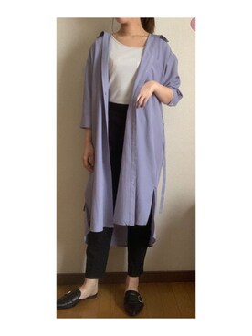 「CHARLES & KEITH（チャールズ & キース）のアイテム（スリッポン）」を使った、ろんたんさん（レディース・158cm）の春コーディネート