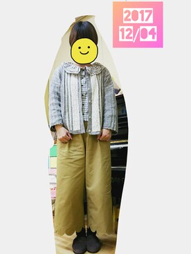 「POU DOU DOU（プードゥドゥ）のアイテム（MA-1）」を使った、くれはさん（レディース・158cm）の冬コーディネート