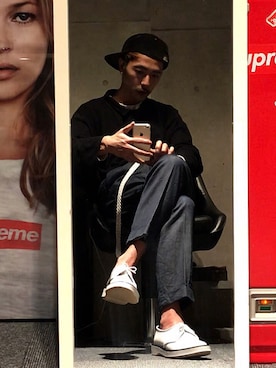 「ADIEV（アデュー）のアイテム」を使った、hideki9さん（メンズ・178cm）の冬コーディネート