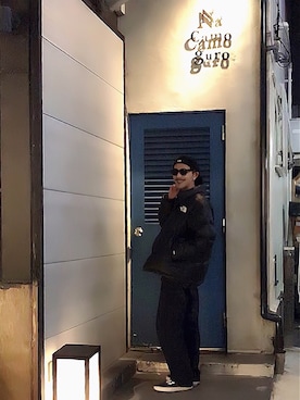 「Supreme x The North Face」｜「アイテム（ダウンジャケット/コート）」を使った、さん（メンズ・178cm）の冬コーディネート