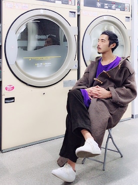 「MARGARET HOWEEL」｜さん（メンズ・177cm）の冬コーディネート