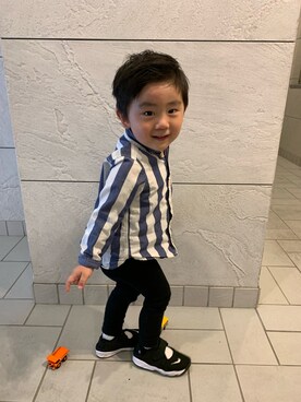 「こどもの日」｜「アイテム（シューズ）」を使った、そうたんさん（キッズ・90cm）の春コーディネート
