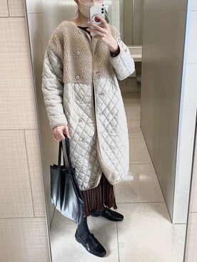 「ISOOK（アイスー）のアイテム（ローファー）」を使った、defchaa さん（レディース・170cm）の冬コーディネート
