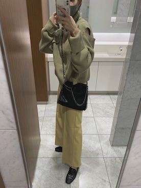 「ISOOK（アイスー）のアイテム（ローファー）」を使った、defchaa さん（レディース・170cm）の冬コーディネート