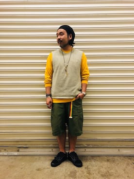 「AND TEMA（アンドテマ）のアイテム」を使った、ino-uoさん（メンズ・168cm）の春コーディネート