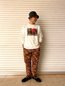 「SURROUND（サラウンド）のアイテム」を使った、ino-uoさん（メンズ・168cm）の春コーディネート