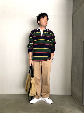 「Battenwear（バテンウエア）のアイテム」を使った、ino-uoさん（メンズ・168cm）の春コーディネート