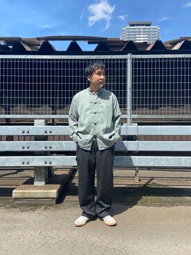 「BIG MAC（ビッグマック）のアイテム（その他パンツ）」を使った、ino-uoさん（メンズ・168cm）の春コーディネート