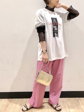 「アイテム（腕時計、ブラウン系）」を使った、iwarisa_right_onさん（レディース・155cm）の夏コーディネート