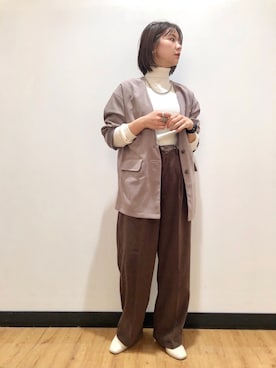 「RAG MACHINE（ラグマシーン）のアイテム」を使った、iwarisa_right_onさん（レディース・155cm）の秋コーディネート