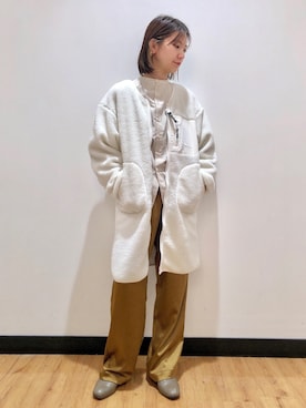 「CAMP7（キャンプセブン）のアイテム（ブルゾン）」を使った、iwarisa_right_onさん（レディース・155cm）の秋コーディネート