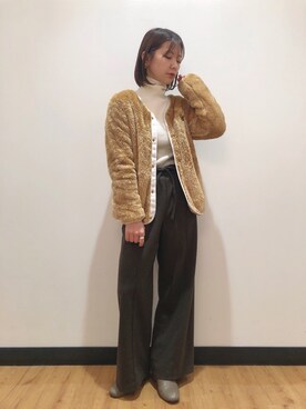 「Champion（チャンピオン）のアイテム（その他アウター）」を使った、iwarisa_right_onさん（レディース・155cm）の秋コーディネート