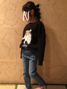 「ポロベアー」｜「アイテム（スウェット）」を使った、♡♡♡さん（キッズ・122cm）の冬コーディネート