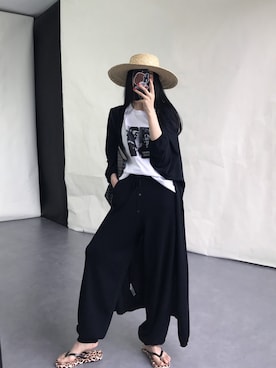 「国潮」｜「アイテム（ピーコート）」を使った、奢侈的大侠さん（レディース・163cm）の夏コーディネート