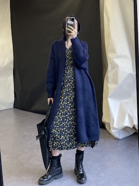 「日系极简」｜「アイテム（ノーカラージャケット）」を使った、奢侈的大侠さん（レディース・163cm）の春コーディネート