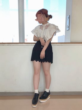 「OZOC（オゾック）のアイテム（その他シューズ）」を使った、mayukoさん（レディース・147cm）の冬コーディネート