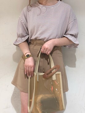 「Lattice（Lattice）のアイテム（バッグ）」を使った、mayukoさん（レディース・147cm）の春コーディネート