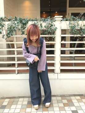 「ラベンダー」｜mayukoさん（レディース・147cm）の春コーディネート