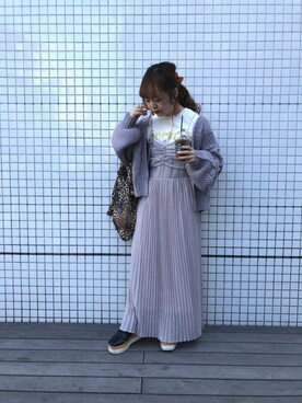 「OZOC（オゾック）のアイテム（その他シューズ）」を使った、mayukoさん（レディース・147cm）の秋コーディネート