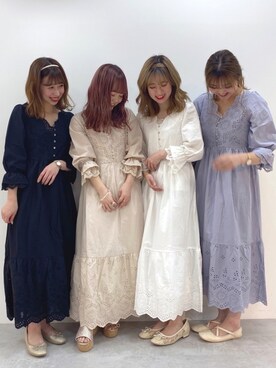 「コットンレース」｜mayukoさん（レディース・147cm）の春コーディネート