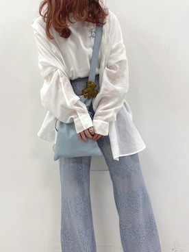 「HONEY MI HONEY（ハニーミーハニー）のアイテム」を使った、mayukoさん（レディース・147cm）の春コーディネート