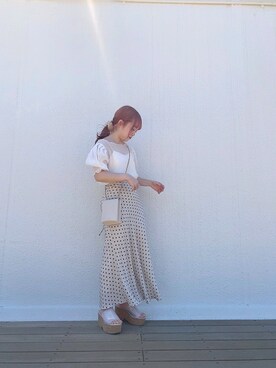 mayukoさんの「バックレースアップチューリップスカート」を使ったコーディネート