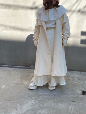 「one after another NICE CLAUP（ワンアフターアナザーナイスクラップ）のアイテム（その他アウター）」を使った、mayukoさん（レディース・147cm・20代）の冬コーディネート