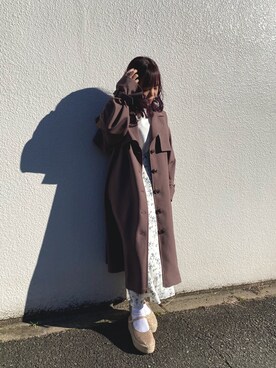 「one after another NICE CLAUP（ワンアフターアナザーナイスクラップ）のアイテム（その他アウター）」を使った、mayukoさん（レディース・147cm・20代）の冬コーディネート