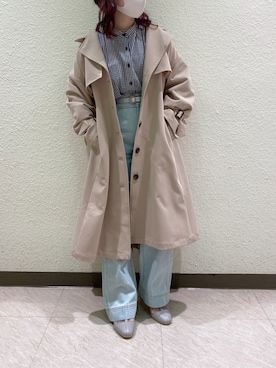 「one after another NICE CLAUP（ワンアフターアナザーナイスクラップ）のアイテム（その他アウター）」を使った、mayukoさん（レディース・147cm・20代）の冬コーディネート
