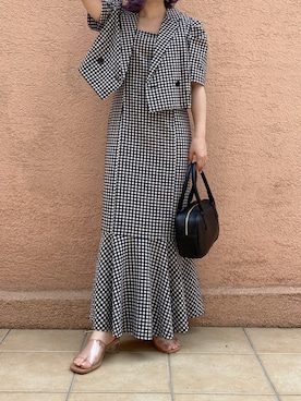 「one after another NICE CLAUP（ワンアフターアナザーナイスクラップ）のアイテム（その他アウター）」を使った、mayukoさん（レディース・147cm・20代）の夏コーディネート