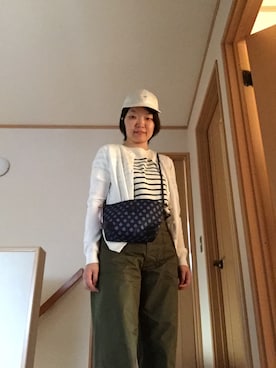 「THE NERDYS（ザ ナーディーズ）のアイテム（パンツ）」を使った、おまちゃさん（レディース・163cm）の夏コーディネート