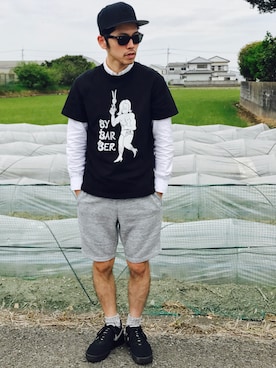 ガッツ‘石ころ’松さん（メンズ・170cm）の夏コーディネート