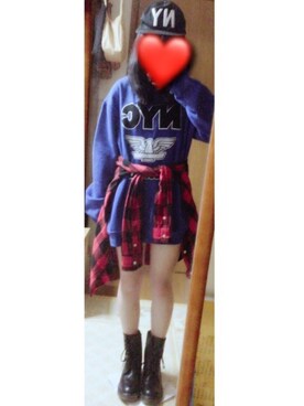 「マーチン風ブーツ」｜miu🇬🇧💕さん（レディース・154cm）の春コーディネート