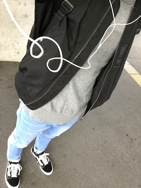 「SEVENDAYS=SUNDAY（セブンデイズサンデイ）のアイテム（MA-1）」を使った、_S_さん（メンズ・170cm）の冬コーディネート