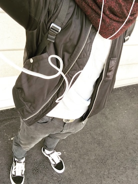 「SEVENDAYS=SUNDAY（セブンデイズサンデイ）のアイテム（MA-1）」を使った、_S_さん（メンズ・170cm）の冬コーディネート