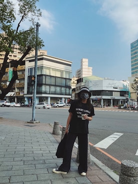 「repos（ルポ）のアイテム（トップス）」を使った、heymavisss さん（レディース・155cm）の春コーディネート