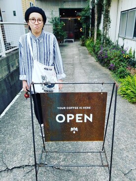 「SM2（エスエムツー）のアイテム（ハンチング/ベレー帽）」を使った、RIHOさん（レディース・160cm）の秋コーディネート