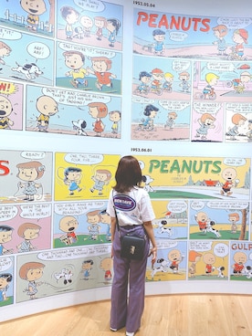 「ムラサキコーデ」｜( ¨̮ )‪ 𓈒𓏸さん（レディース・160cm）の夏コーディネート