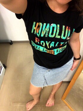 「88TEES（エイティーエイティーズ）のアイテム（Tシャツ/カットソー）」を使った、yuinaさん（レディース・151cm）の秋コーディネート