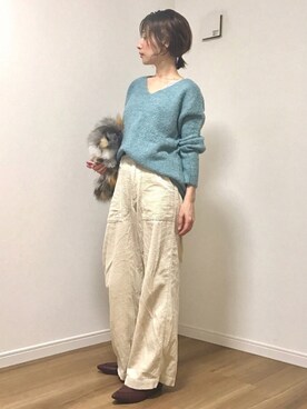 「ゆるカジ」｜「アイテム（その他）」を使った、❁ a i  ❁さん（レディース・158cm）の秋コーディネート