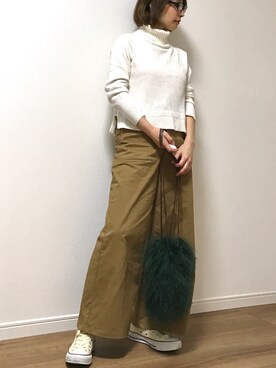 「SLOBE IENA（スローブイエナ）のアイテム（デニムジャケット）」を使った、❁ a i  ❁さん（レディース・158cm）の秋コーディネート