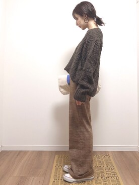 「ざつくり二ツト」｜❁ a i  ❁さん（レディース・158cm）の秋コーディネート